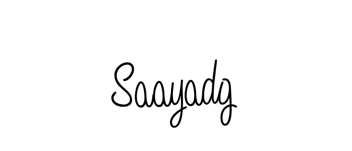 How to Draw Saayadg signature style? Angelique-Rose-font-FFP is a latest design signature styles for name Saayadg. Saayadg signature style 5 images and pictures png