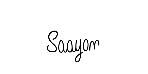 Make a beautiful signature design for name Saayon. Use this online signature maker to create a handwritten signature for free. Saayon signature style 5 images and pictures png