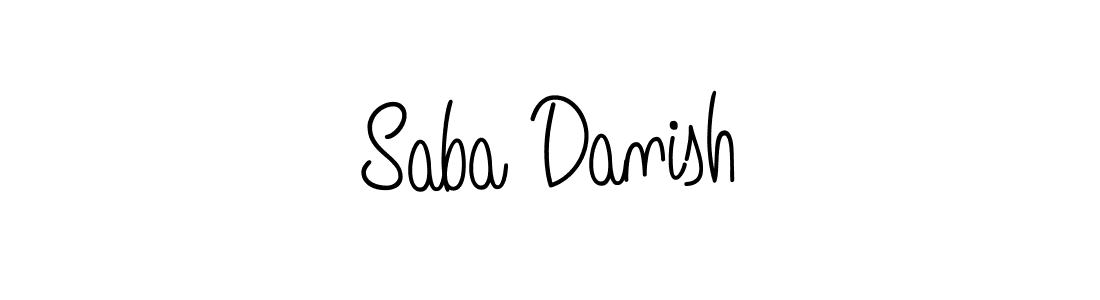 Create a beautiful signature design for name Saba Danish. With this signature (Angelique-Rose-font-FFP) fonts, you can make a handwritten signature for free. Saba Danish signature style 5 images and pictures png