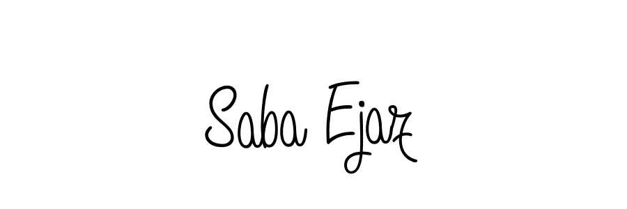 Make a beautiful signature design for name Saba Ejaz. With this signature (Angelique-Rose-font-FFP) style, you can create a handwritten signature for free. Saba Ejaz signature style 5 images and pictures png