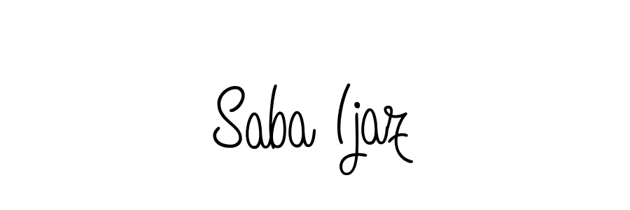 Design your own signature with our free online signature maker. With this signature software, you can create a handwritten (Angelique-Rose-font-FFP) signature for name Saba Ijaz. Saba Ijaz signature style 5 images and pictures png