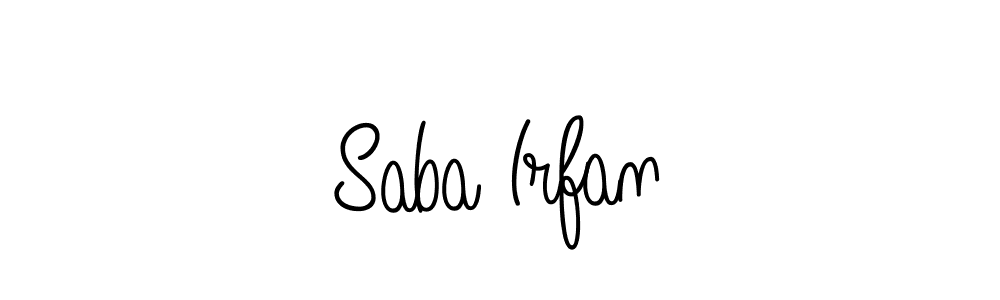 Also we have Saba Irfan name is the best signature style. Create professional handwritten signature collection using Angelique-Rose-font-FFP autograph style. Saba Irfan signature style 5 images and pictures png