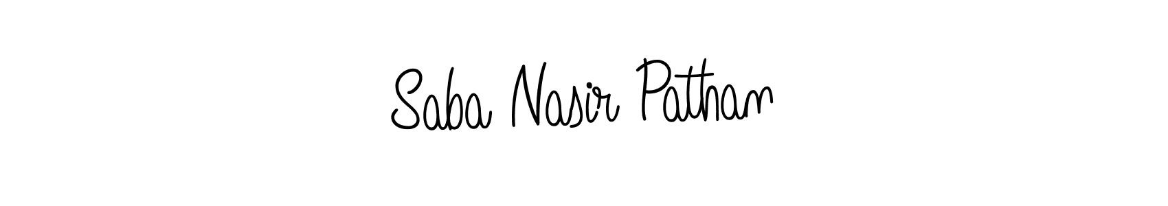 It looks lik you need a new signature style for name Saba Nasir Pathan. Design unique handwritten (Angelique-Rose-font-FFP) signature with our free signature maker in just a few clicks. Saba Nasir Pathan signature style 5 images and pictures png