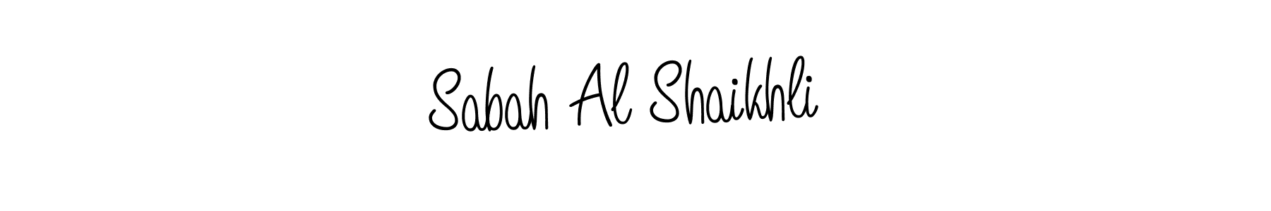 Use a signature maker to create a handwritten signature online. With this signature software, you can design (Angelique-Rose-font-FFP) your own signature for name Sabah Al Shaikhli . Sabah Al Shaikhli  signature style 5 images and pictures png