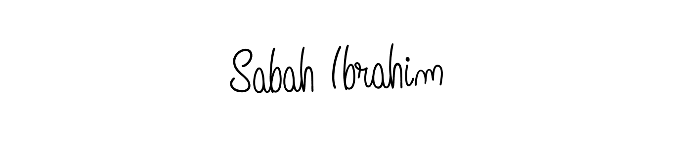 Use a signature maker to create a handwritten signature online. With this signature software, you can design (Angelique-Rose-font-FFP) your own signature for name Sabah Ibrahim . Sabah Ibrahim  signature style 5 images and pictures png