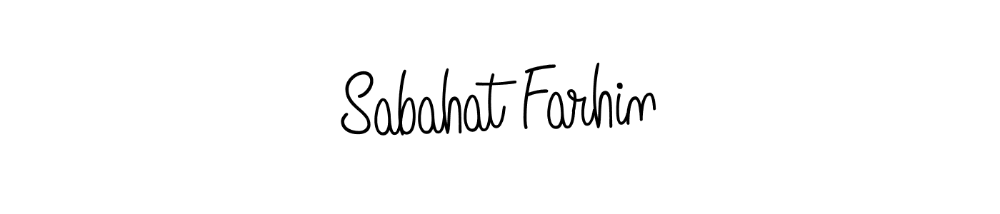 Here are the top 10 professional signature styles for the name Sabahat Farhin. These are the best autograph styles you can use for your name. Sabahat Farhin signature style 5 images and pictures png