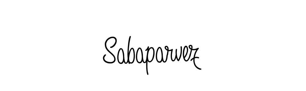 Sabaparvez stylish signature style. Best Handwritten Sign (Angelique-Rose-font-FFP) for my name. Handwritten Signature Collection Ideas for my name Sabaparvez. Sabaparvez signature style 5 images and pictures png