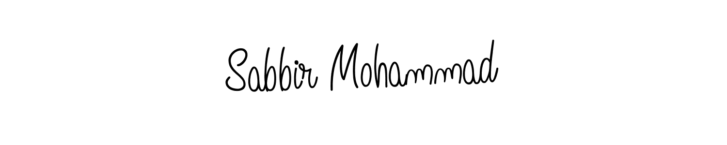 How to make Sabbir Mohammad name signature. Use Angelique-Rose-font-FFP style for creating short signs online. This is the latest handwritten sign. Sabbir Mohammad signature style 5 images and pictures png