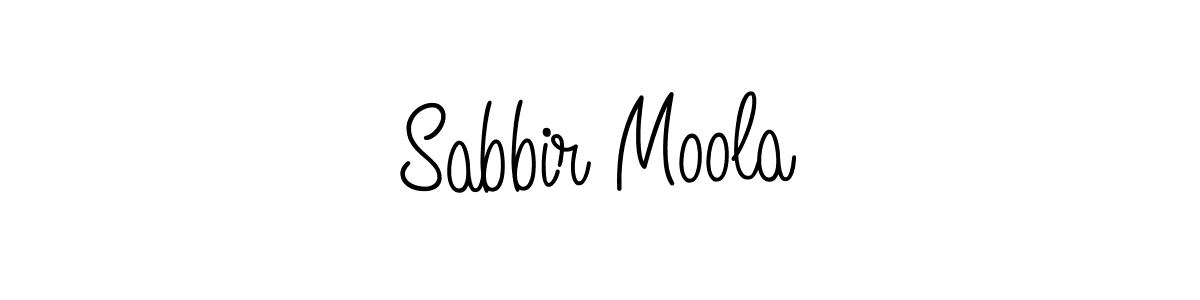 You should practise on your own different ways (Angelique-Rose-font-FFP) to write your name (Sabbir Moola) in signature. don't let someone else do it for you. Sabbir Moola signature style 5 images and pictures png