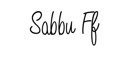 Make a beautiful signature design for name Sabbu Ff. With this signature (Angelique-Rose-font-FFP) style, you can create a handwritten signature for free. Sabbu Ff signature style 5 images and pictures png