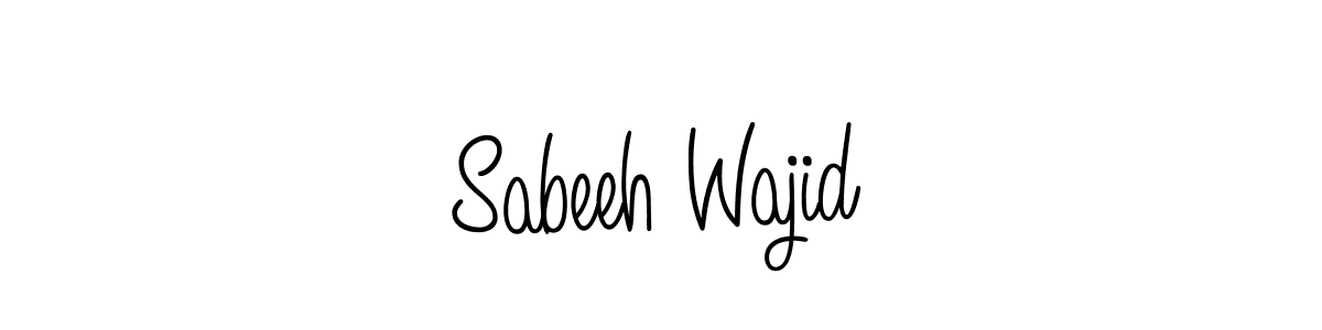 Make a short Sabeeh Wajid signature style. Manage your documents anywhere anytime using Angelique-Rose-font-FFP. Create and add eSignatures, submit forms, share and send files easily. Sabeeh Wajid signature style 5 images and pictures png