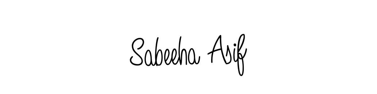 Sabeeha Asif stylish signature style. Best Handwritten Sign (Angelique-Rose-font-FFP) for my name. Handwritten Signature Collection Ideas for my name Sabeeha Asif. Sabeeha Asif signature style 5 images and pictures png