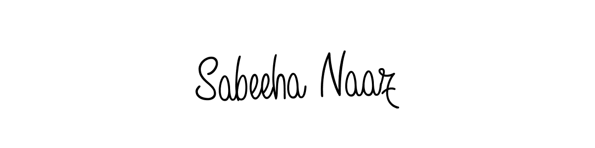 Design your own signature with our free online signature maker. With this signature software, you can create a handwritten (Angelique-Rose-font-FFP) signature for name Sabeeha Naaz. Sabeeha Naaz signature style 5 images and pictures png