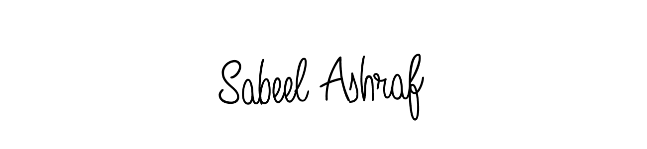 Design your own signature with our free online signature maker. With this signature software, you can create a handwritten (Angelique-Rose-font-FFP) signature for name Sabeel Ashraf. Sabeel Ashraf signature style 5 images and pictures png