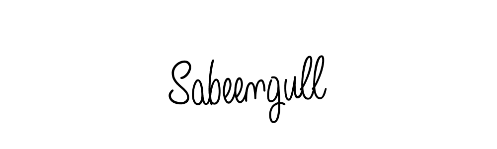 Use a signature maker to create a handwritten signature online. With this signature software, you can design (Angelique-Rose-font-FFP) your own signature for name Sabeengull. Sabeengull signature style 5 images and pictures png