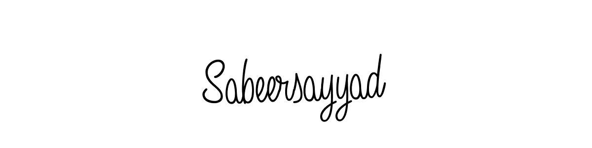 How to Draw Sabeersayyad signature style? Angelique-Rose-font-FFP is a latest design signature styles for name Sabeersayyad. Sabeersayyad signature style 5 images and pictures png