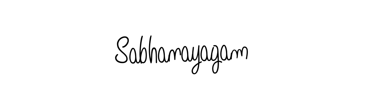 Design your own signature with our free online signature maker. With this signature software, you can create a handwritten (Angelique-Rose-font-FFP) signature for name Sabhanayagam. Sabhanayagam signature style 5 images and pictures png