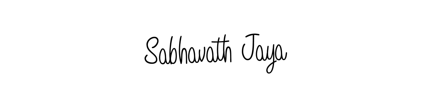 The best way (Angelique-Rose-font-FFP) to make a short signature is to pick only two or three words in your name. The name Sabhavath Jaya include a total of six letters. For converting this name. Sabhavath Jaya signature style 5 images and pictures png