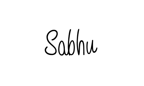 You should practise on your own different ways (Angelique-Rose-font-FFP) to write your name (Sabhu) in signature. don't let someone else do it for you. Sabhu signature style 5 images and pictures png