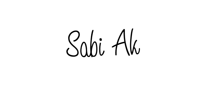 You can use this online signature creator to create a handwritten signature for the name Sabi Ak. This is the best online autograph maker. Sabi Ak signature style 5 images and pictures png
