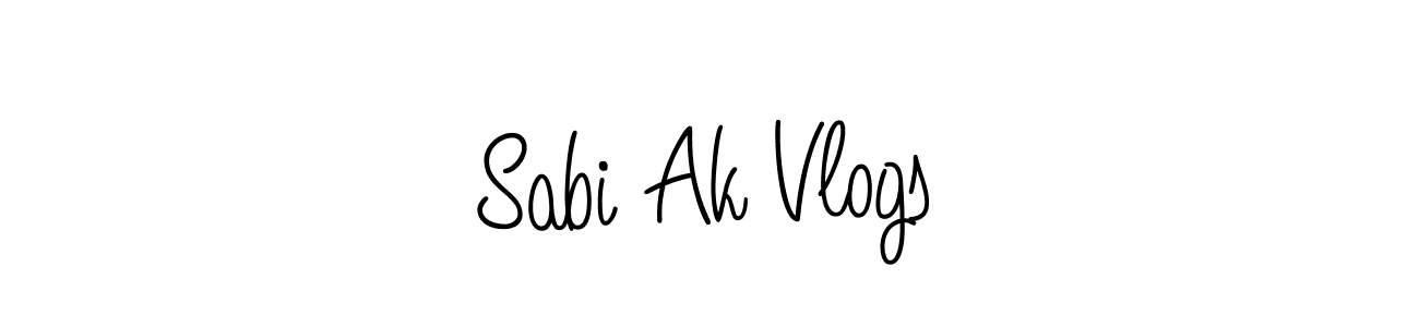 Make a short Sabi Ak Vlogs signature style. Manage your documents anywhere anytime using Angelique-Rose-font-FFP. Create and add eSignatures, submit forms, share and send files easily. Sabi Ak Vlogs signature style 5 images and pictures png