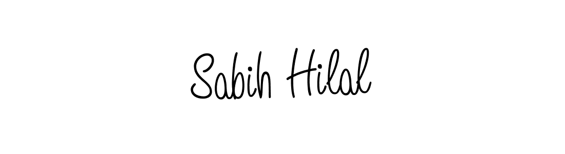 Design your own signature with our free online signature maker. With this signature software, you can create a handwritten (Angelique-Rose-font-FFP) signature for name Sabih Hilal. Sabih Hilal signature style 5 images and pictures png