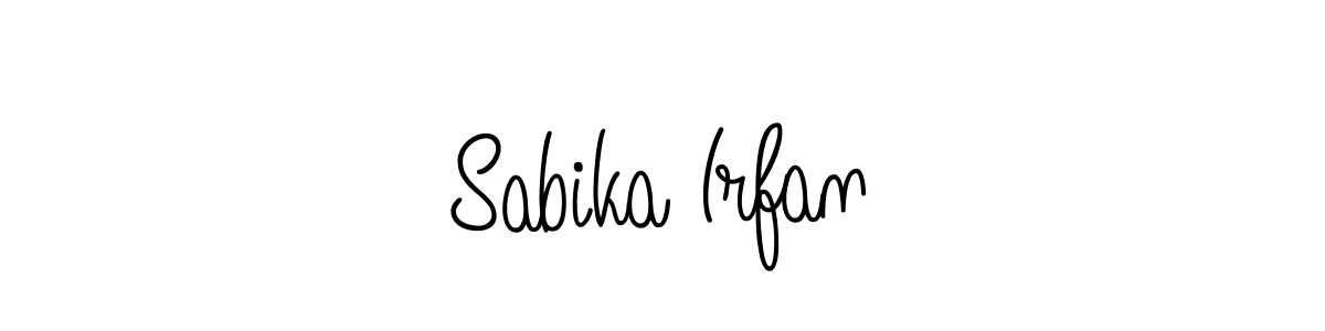 Make a beautiful signature design for name Sabika Irfan. With this signature (Angelique-Rose-font-FFP) style, you can create a handwritten signature for free. Sabika Irfan signature style 5 images and pictures png