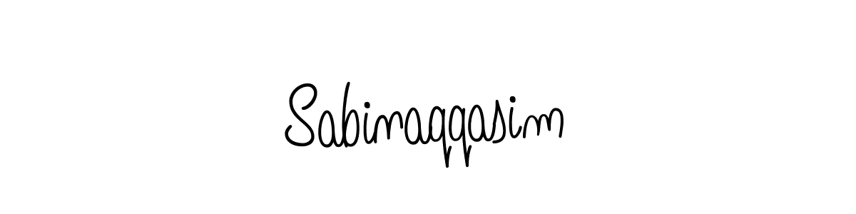 The best way (Angelique-Rose-font-FFP) to make a short signature is to pick only two or three words in your name. The name Sabinaqqasim include a total of six letters. For converting this name. Sabinaqqasim signature style 5 images and pictures png