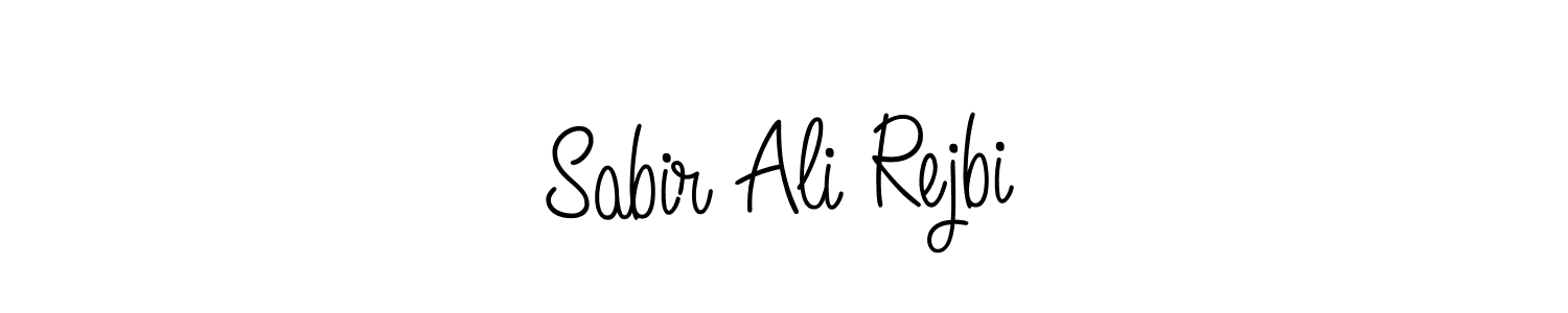 Design your own signature with our free online signature maker. With this signature software, you can create a handwritten (Angelique-Rose-font-FFP) signature for name Sabir Ali Rejbi. Sabir Ali Rejbi signature style 5 images and pictures png