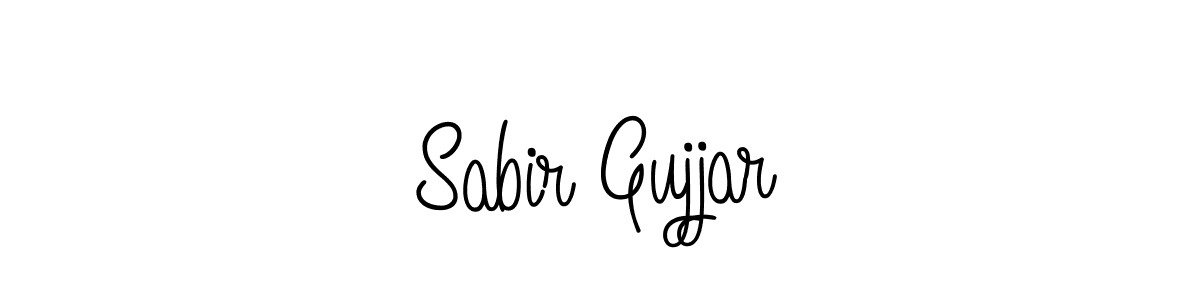 How to make Sabir Gujjar name signature. Use Angelique-Rose-font-FFP style for creating short signs online. This is the latest handwritten sign. Sabir Gujjar signature style 5 images and pictures png