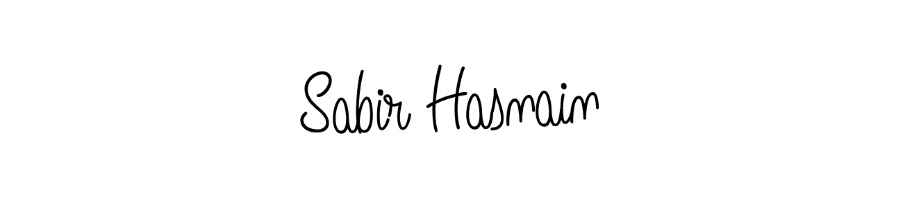 if you are searching for the best signature style for your name Sabir Hasnain. so please give up your signature search. here we have designed multiple signature styles  using Angelique-Rose-font-FFP. Sabir Hasnain signature style 5 images and pictures png