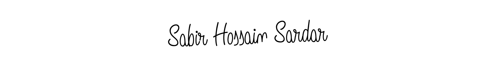 How to make Sabir Hossain Sardar name signature. Use Angelique-Rose-font-FFP style for creating short signs online. This is the latest handwritten sign. Sabir Hossain Sardar signature style 5 images and pictures png