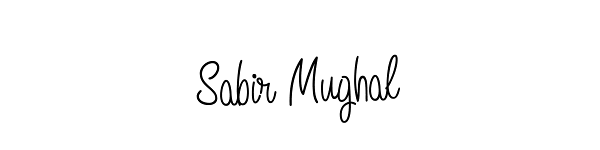You should practise on your own different ways (Angelique-Rose-font-FFP) to write your name (Sabir Mughal) in signature. don't let someone else do it for you. Sabir Mughal signature style 5 images and pictures png