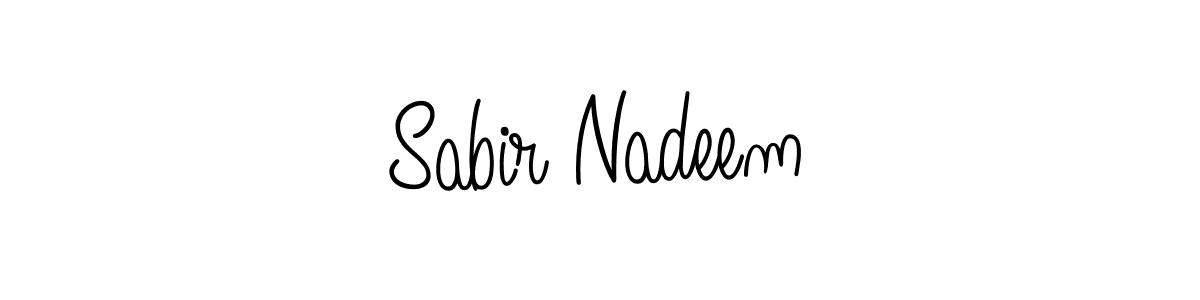 if you are searching for the best signature style for your name Sabir Nadeem. so please give up your signature search. here we have designed multiple signature styles  using Angelique-Rose-font-FFP. Sabir Nadeem signature style 5 images and pictures png