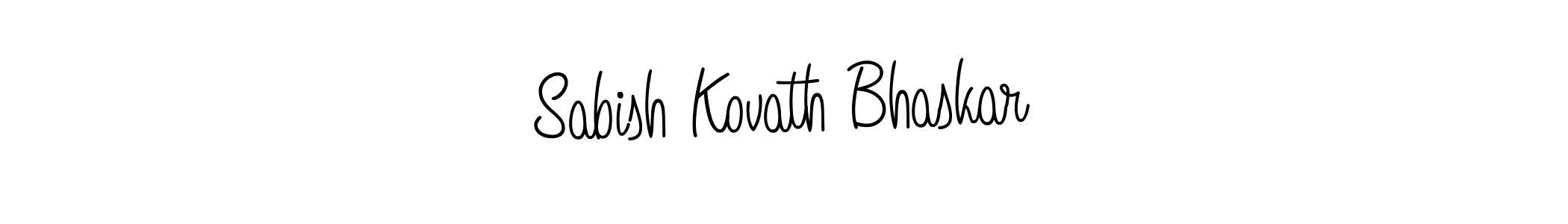 You can use this online signature creator to create a handwritten signature for the name Sabish Kovath Bhaskar. This is the best online autograph maker. Sabish Kovath Bhaskar signature style 5 images and pictures png