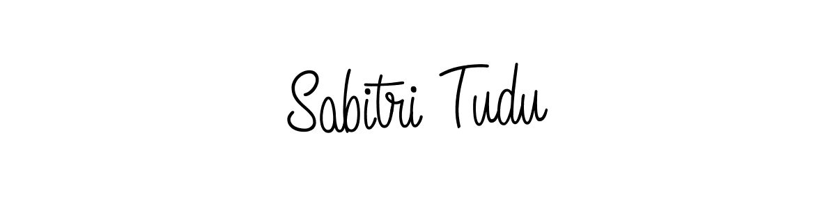 Sabitri Tudu stylish signature style. Best Handwritten Sign (Angelique-Rose-font-FFP) for my name. Handwritten Signature Collection Ideas for my name Sabitri Tudu. Sabitri Tudu signature style 5 images and pictures png