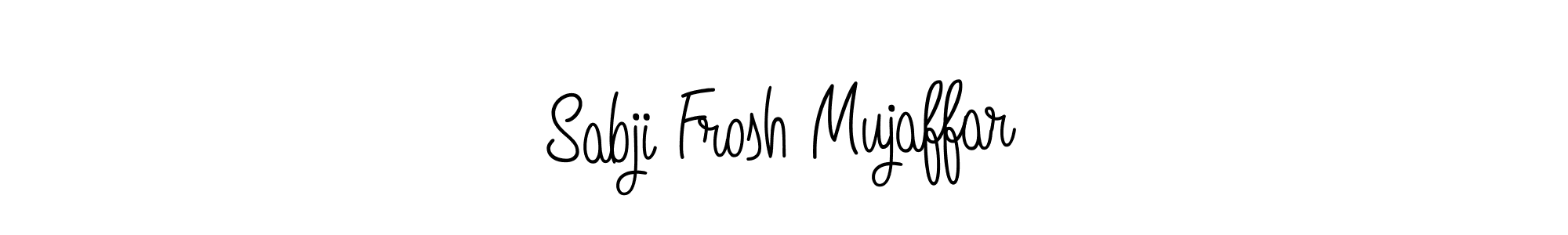 Design your own signature with our free online signature maker. With this signature software, you can create a handwritten (Angelique-Rose-font-FFP) signature for name Sabji Frosh Mujaffar. Sabji Frosh Mujaffar signature style 5 images and pictures png