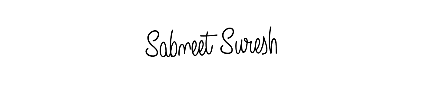 Once you've used our free online signature maker to create your best signature Angelique-Rose-font-FFP style, it's time to enjoy all of the benefits that Sabneet Suresh name signing documents. Sabneet Suresh signature style 5 images and pictures png