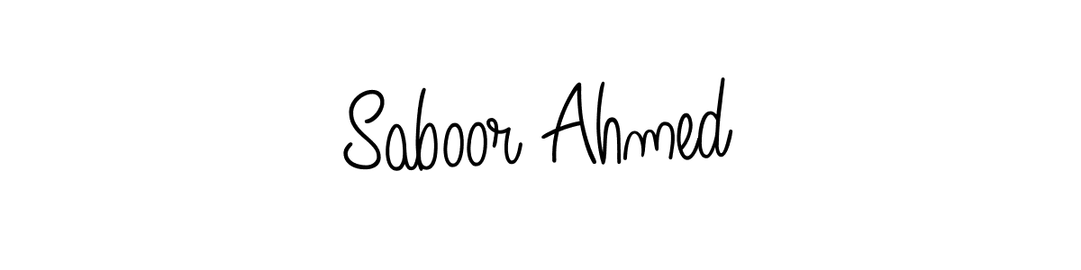 Also we have Saboor Ahmed name is the best signature style. Create professional handwritten signature collection using Angelique-Rose-font-FFP autograph style. Saboor Ahmed signature style 5 images and pictures png
