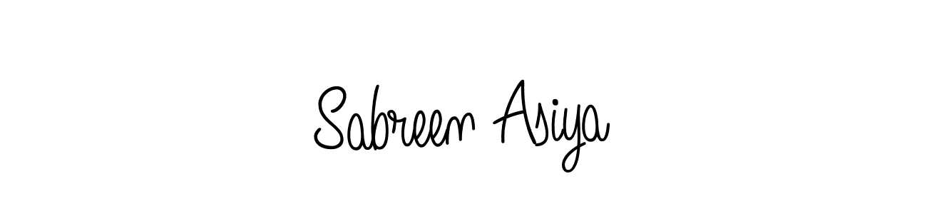 Also You can easily find your signature by using the search form. We will create Sabreen Asiya name handwritten signature images for you free of cost using Angelique-Rose-font-FFP sign style. Sabreen Asiya signature style 5 images and pictures png