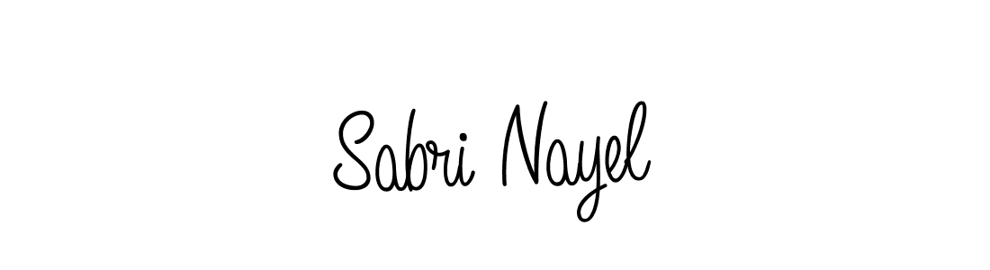 Make a beautiful signature design for name Sabri Nayel. With this signature (Angelique-Rose-font-FFP) style, you can create a handwritten signature for free. Sabri Nayel signature style 5 images and pictures png