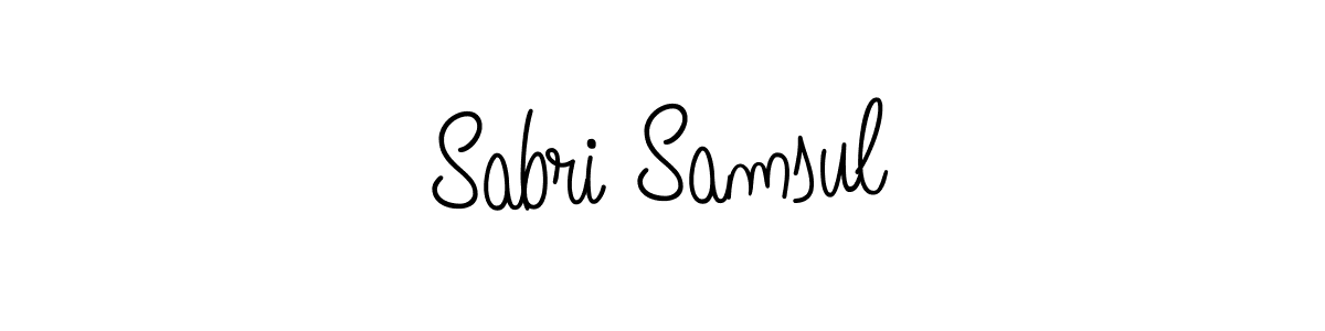 How to make Sabri Samsul name signature. Use Angelique-Rose-font-FFP style for creating short signs online. This is the latest handwritten sign. Sabri Samsul signature style 5 images and pictures png