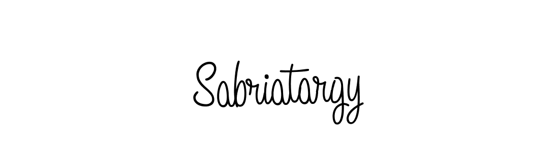 How to make Sabriatargy signature? Angelique-Rose-font-FFP is a professional autograph style. Create handwritten signature for Sabriatargy name. Sabriatargy signature style 5 images and pictures png