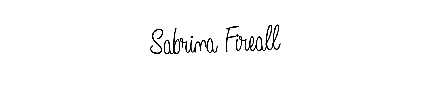 How to make Sabrina Fireall signature? Angelique-Rose-font-FFP is a professional autograph style. Create handwritten signature for Sabrina Fireall name. Sabrina Fireall signature style 5 images and pictures png