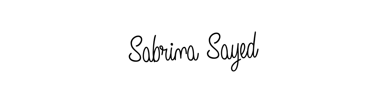 Create a beautiful signature design for name Sabrina Sayed. With this signature (Angelique-Rose-font-FFP) fonts, you can make a handwritten signature for free. Sabrina Sayed signature style 5 images and pictures png
