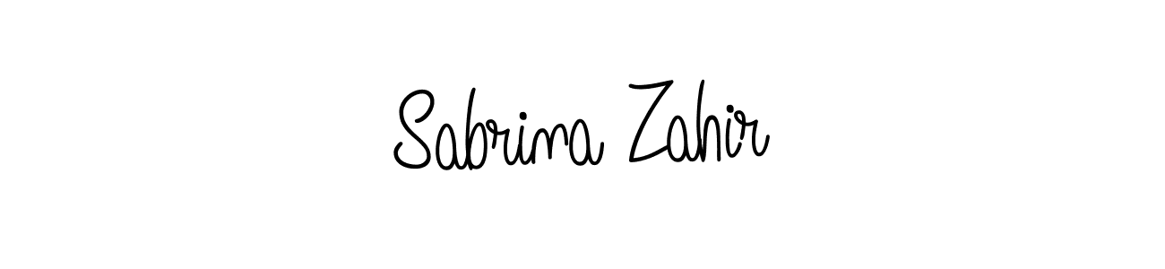 You should practise on your own different ways (Angelique-Rose-font-FFP) to write your name (Sabrina Zahir) in signature. don't let someone else do it for you. Sabrina Zahir signature style 5 images and pictures png