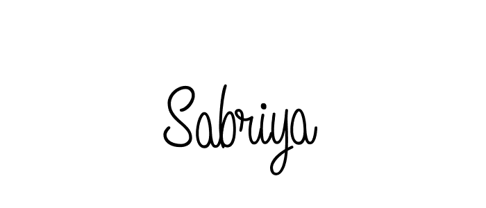 Sabriya stylish signature style. Best Handwritten Sign (Angelique-Rose-font-FFP) for my name. Handwritten Signature Collection Ideas for my name Sabriya. Sabriya signature style 5 images and pictures png