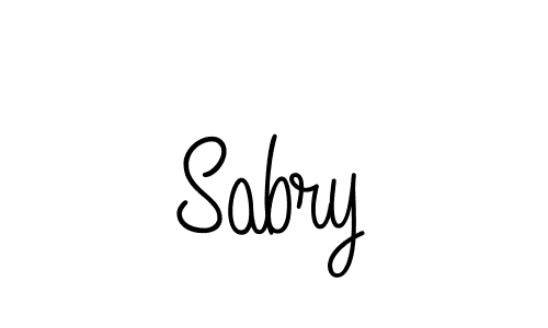 Also we have Sabry name is the best signature style. Create professional handwritten signature collection using Angelique-Rose-font-FFP autograph style. Sabry signature style 5 images and pictures png