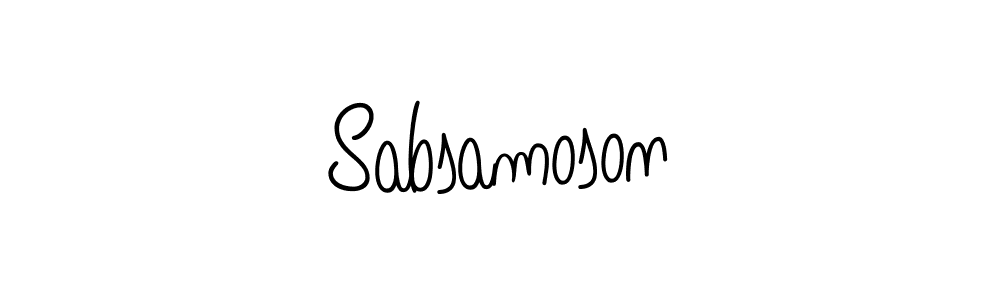 Here are the top 10 professional signature styles for the name Sabsamoson. These are the best autograph styles you can use for your name. Sabsamoson signature style 5 images and pictures png