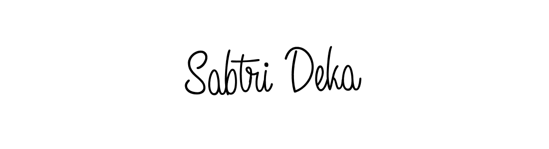 Make a short Sabtri Deka signature style. Manage your documents anywhere anytime using Angelique-Rose-font-FFP. Create and add eSignatures, submit forms, share and send files easily. Sabtri Deka signature style 5 images and pictures png